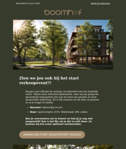 Ben je aangemeld voor ons start verkoopevent?